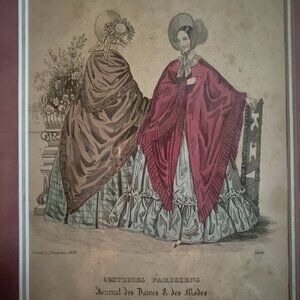 1838 framed fashion plate